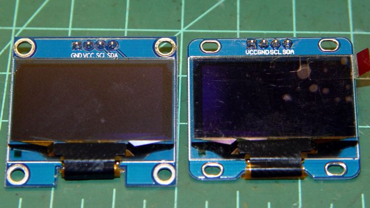 OLED Modules - pinout difference