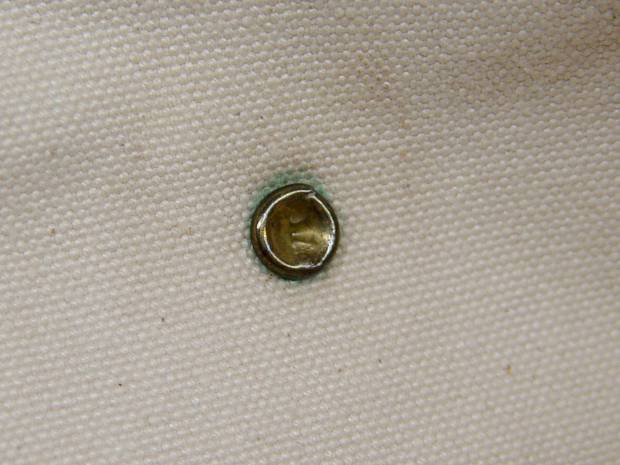 Handbag - intact rivet - inside