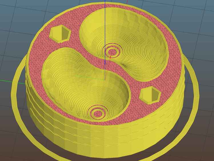Mailing Tube Screw Cap - top - Slic3r