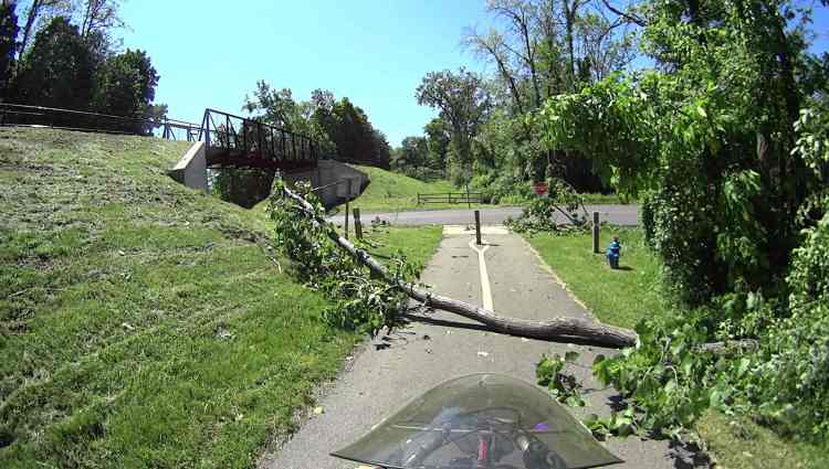 Wappinger Tornado - Maloney Rd Rail Trail ramp - 2017-06-01