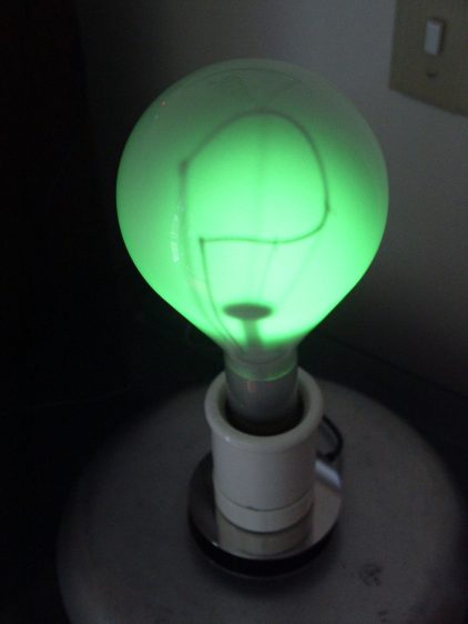 500 W Mogul bulb - SK6812 RGBW LED - no pinhole - green phase