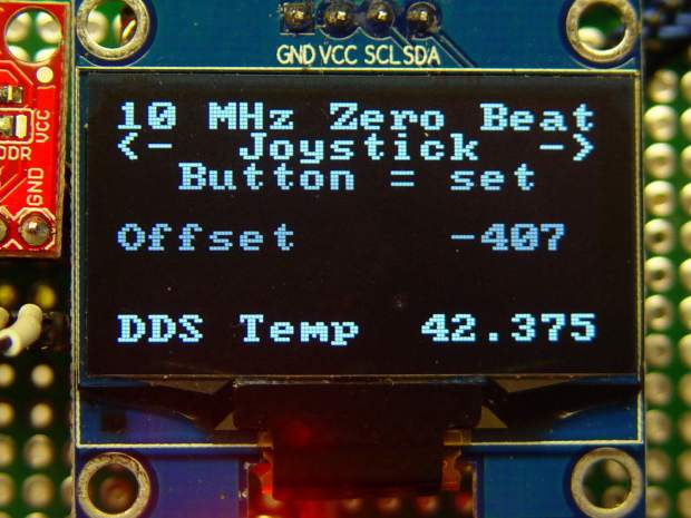 DDS Offset zero-beat display