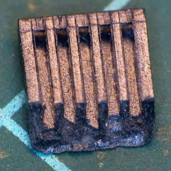 Knockoff Arduino Nano - broken Mini-B connector - fragment