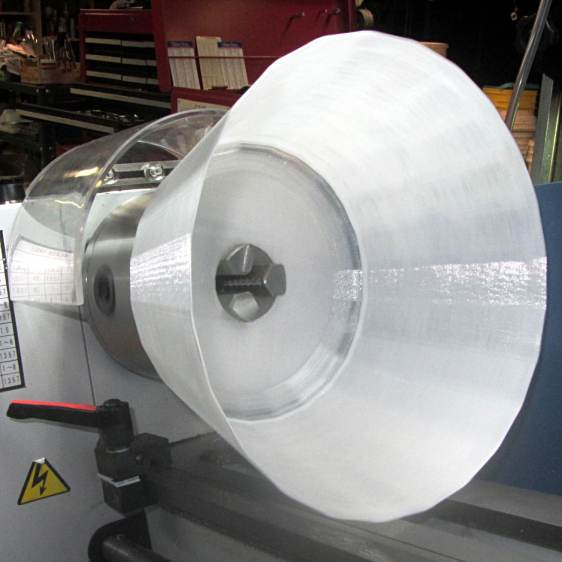 Torchiere Lamp Shade - lathe spinning