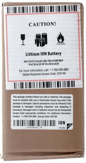 Amazon - Lithium Ion Battery Warning Stickers