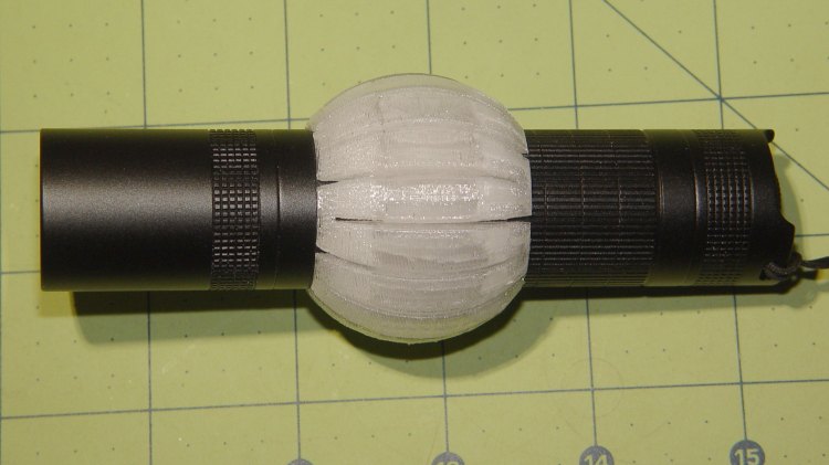 Flashlight Mount - finger ball
