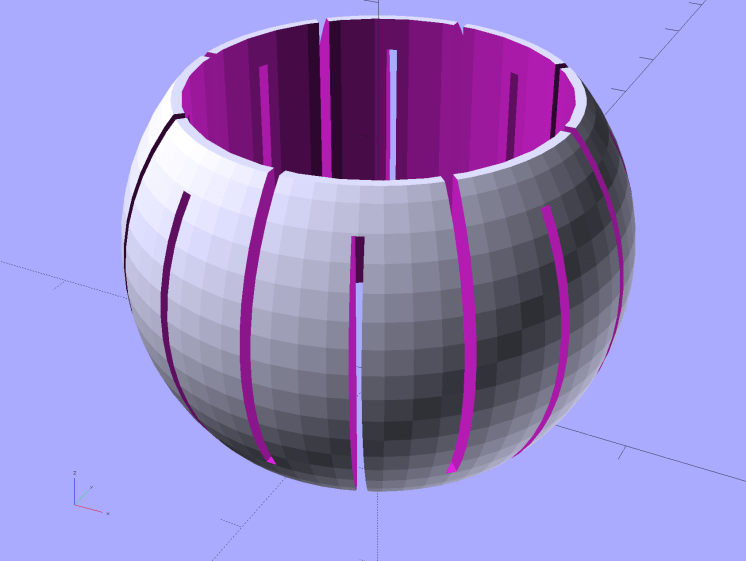 Fairing Flashlight Mount - Finger Ball - solid model