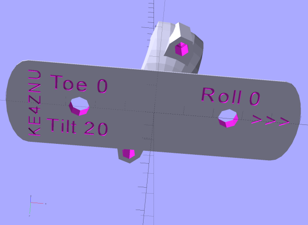 Fairing Flashlight Mount - Mount Annotation - rounded