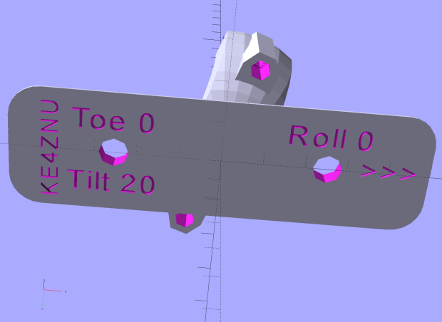 Fairing Flashlight Mount - Mount Annotation