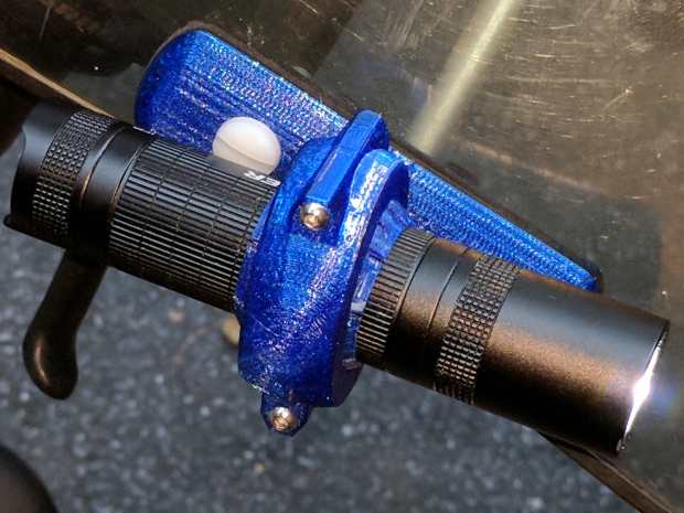 Fairing Flashlight Mount - rounded