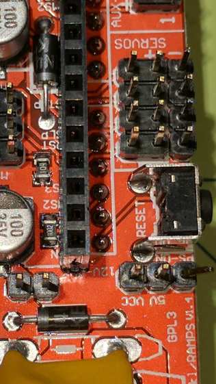  RAMPS shield - D1 D2 locations