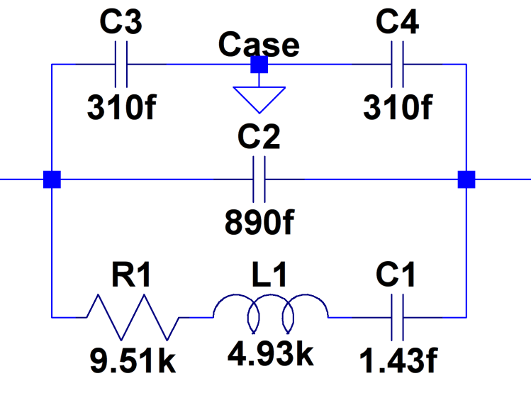 60 kHz Quartz Resonator - model