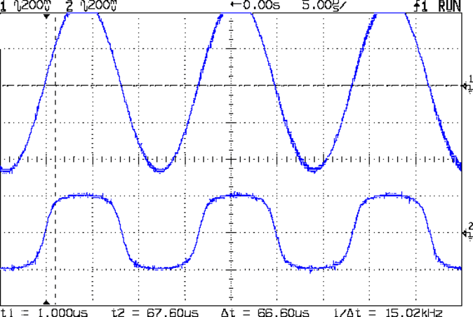 BP and Xtal filter out - 10.0 v sine 10 Meg xfmr