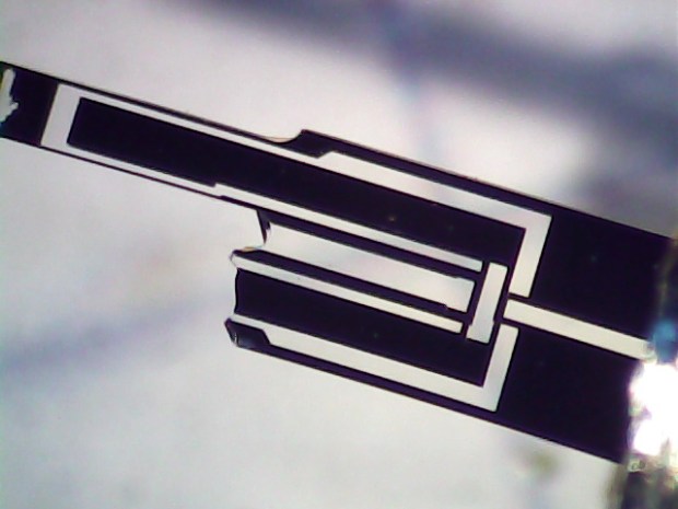 Broken 60 kHz Tuning Fork Resonator - detail