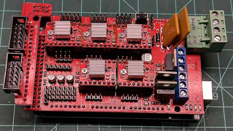 RAMPS shield - stepper heatsinks