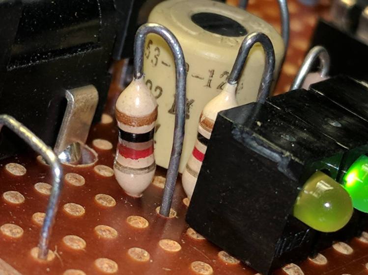 LF Preamp - burned power-on LED resistor