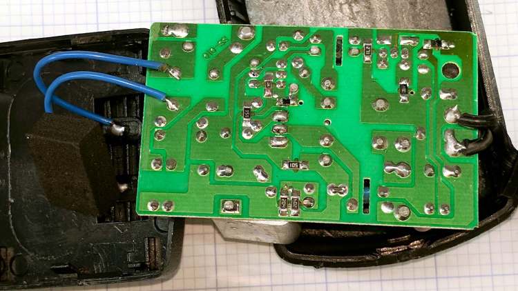 SMAKN 24 VDC wart - PCB solder side