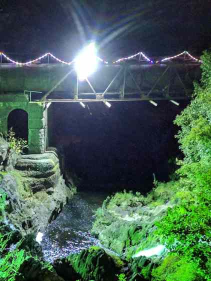 Wappingers Falls Bridge - Pixel XL HDR - Penstock crop - 2017-09-22