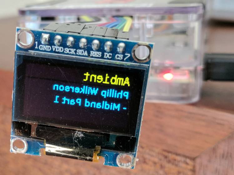 Mirror-image OLED display