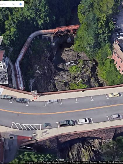 Wappingers Falls Bridge - Google 3D Overhead - 2017-09-22