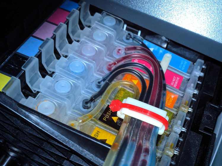 Epson R38 - CISS tubes
