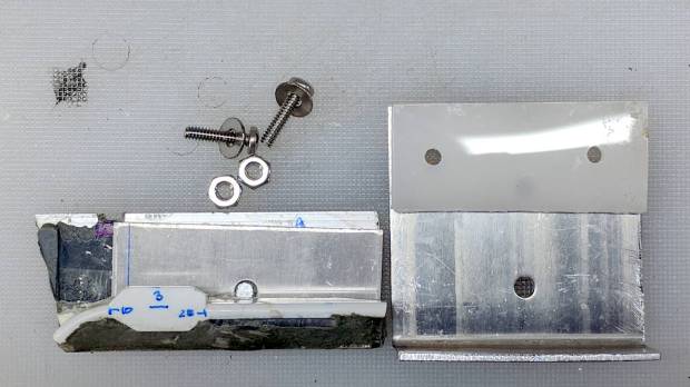 Refrigerator shelf slide - bracket parts