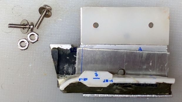 Refrigerator shelf slide - repair trial assembly