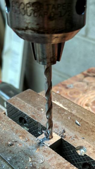 Tailstock - drilling square nut