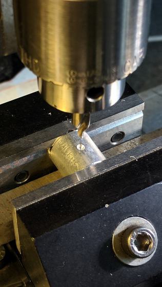 Plotter Y bushing - center drill