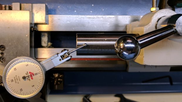 Tailstock - vertical angle measurement