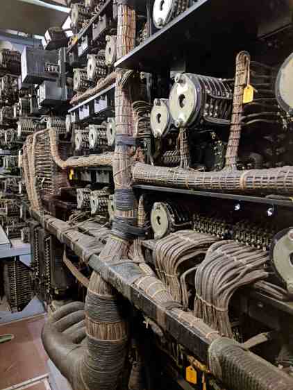 USS Massachusetts BB-59 - Gun Laying Control Cables