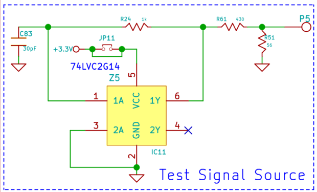 Ham-It-Up Test Signal source - schematic