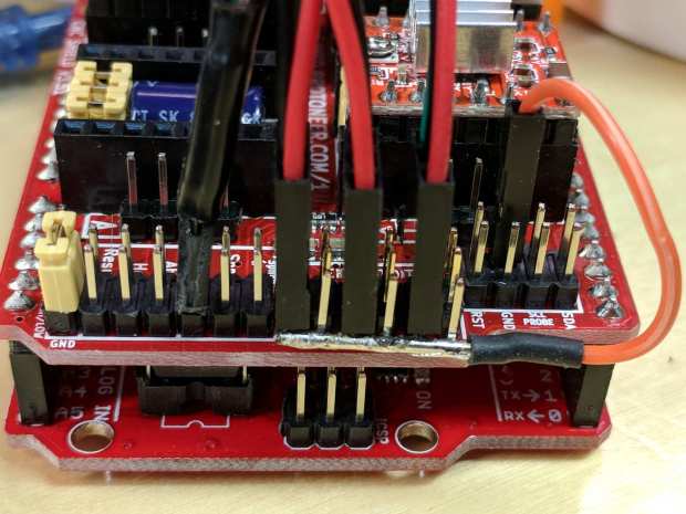 3-pin endstop adapter on Prontoneer board