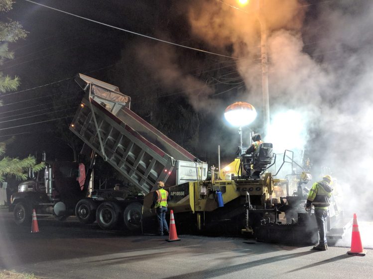 Rt 376 Repave - Southbound under wire