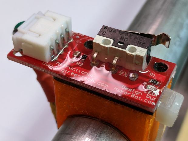 MPCNC - Epoxy-coated Endstop - Installed