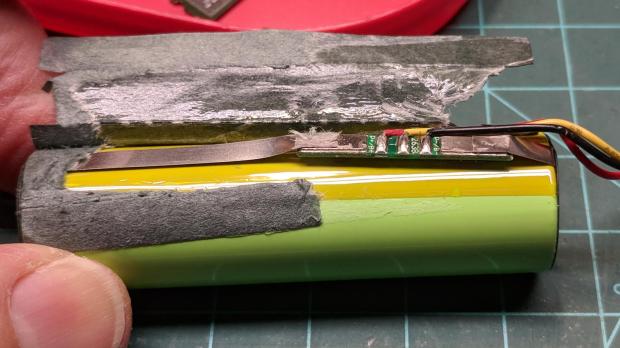 Fly6 - Battery Protection PCB - on 18650 cell