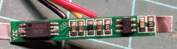 Fly6 - Battery Protection PCB - components