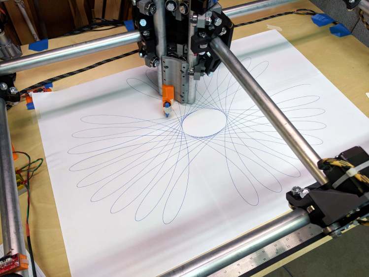MPCNC - Full-platform Spirograph - first pass