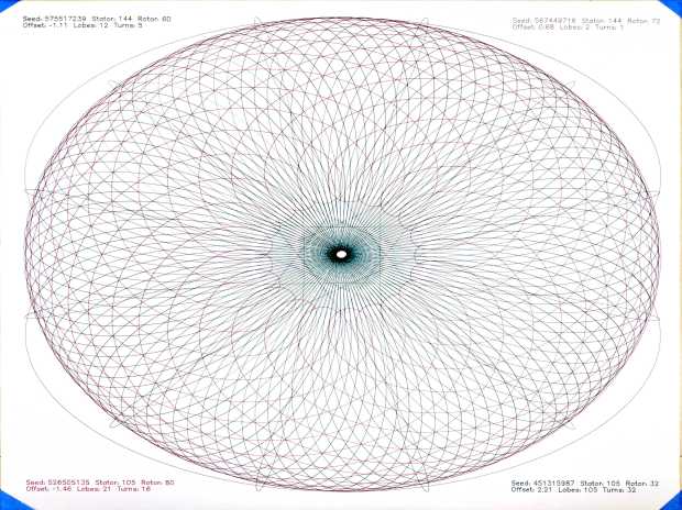 Spirograph - liquid ink - ceramic tip