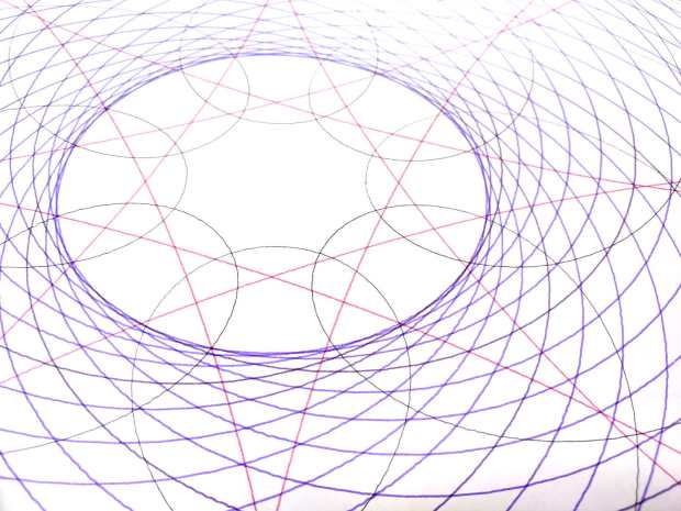 Spirograph pattern - central details
