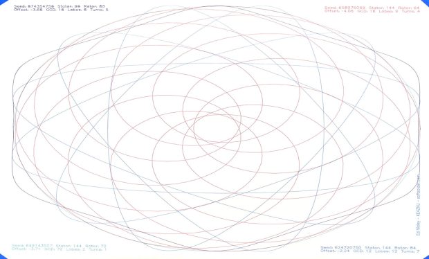 Spirograph pattern - Sakura Micron - Z-0.25
