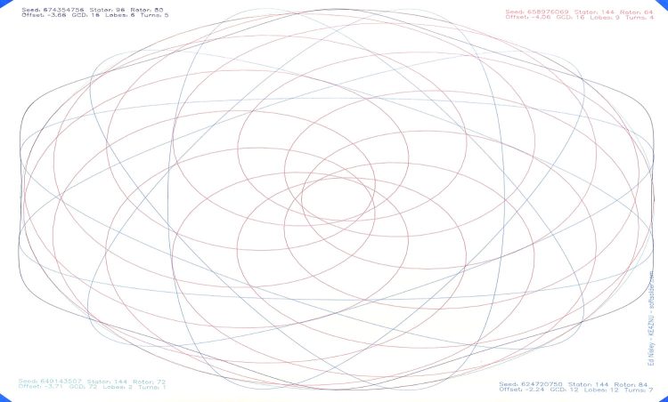 Spirograph pattern - Sakura Micron - Z-0.25