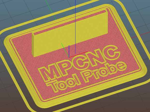 MPCNC Tool Length Probe - Slic3r preview
