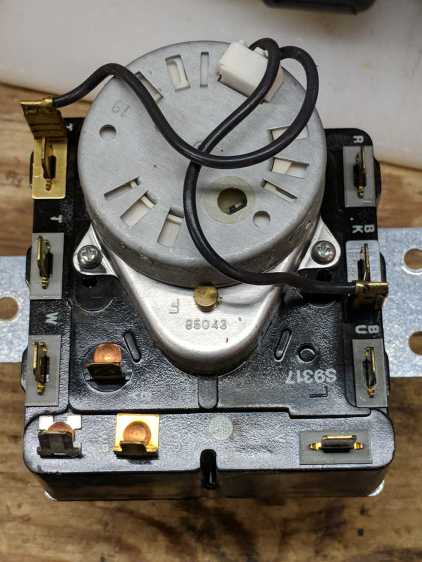 Kenmore dryer - timer backplate