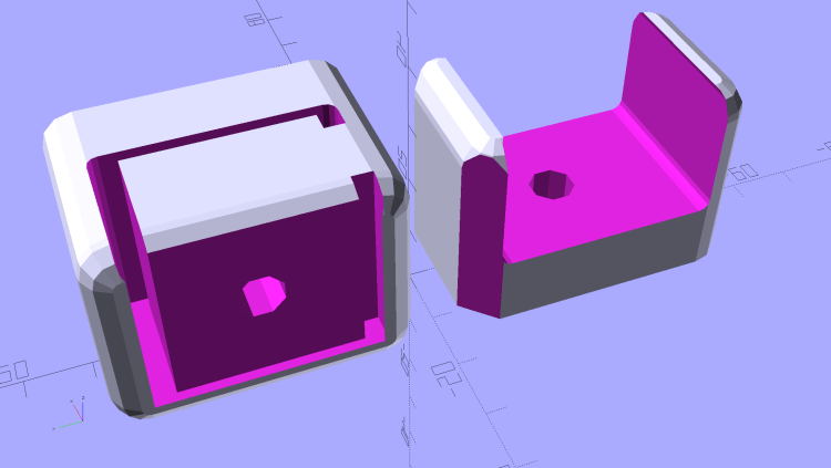 Bar Clamp Mounts - Left - solid model