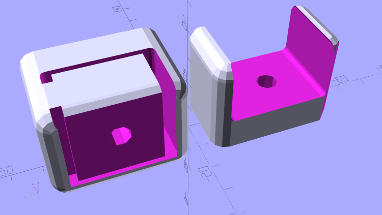 Bar Clamp Mounts - Right - solid model