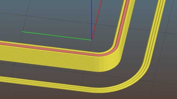 Calibration Boxes - alignment layout - corner detail - Slic3r preview