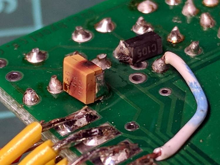 Failed electrolytic cap