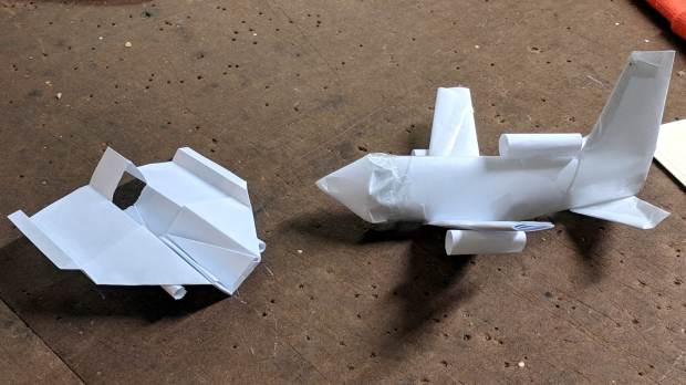 Paper Airplanes - side view