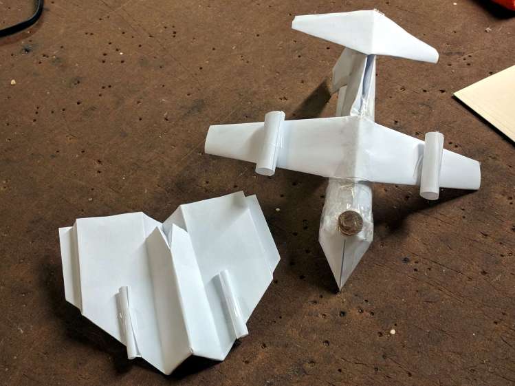 Paper Airplanes - bottom view